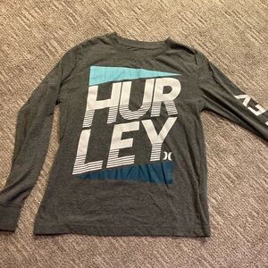 Kids Hurley Charcoal Long Sleeve Tee